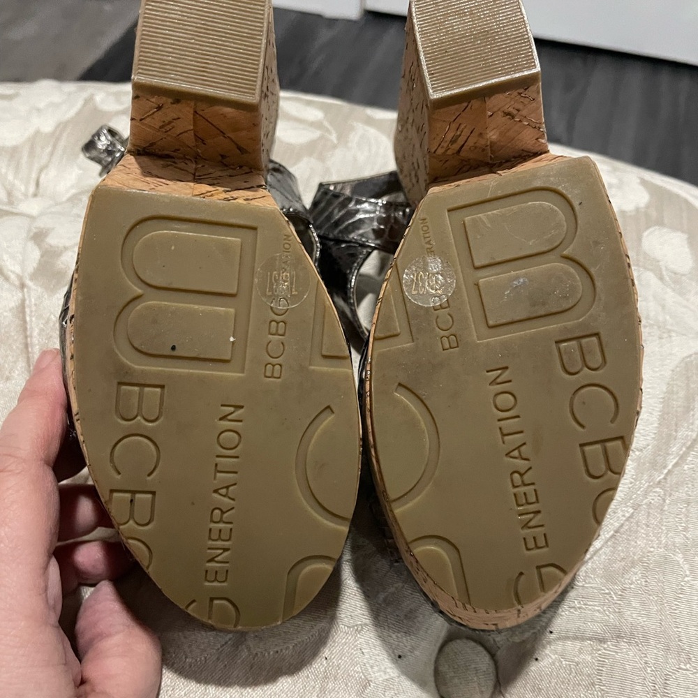 Bcbgeneration Silver Women's Sandals - image 4